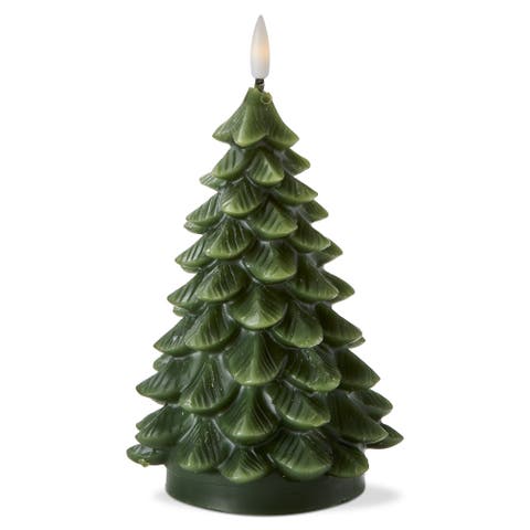 Large Pine Tree LED Flameless Candle - Christmas Decor