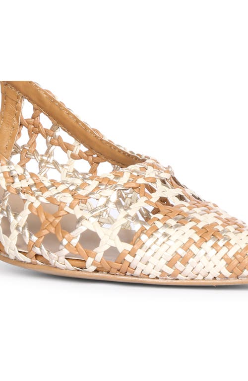 Saint G Abril Woven Slingback Pump In Multi Tan