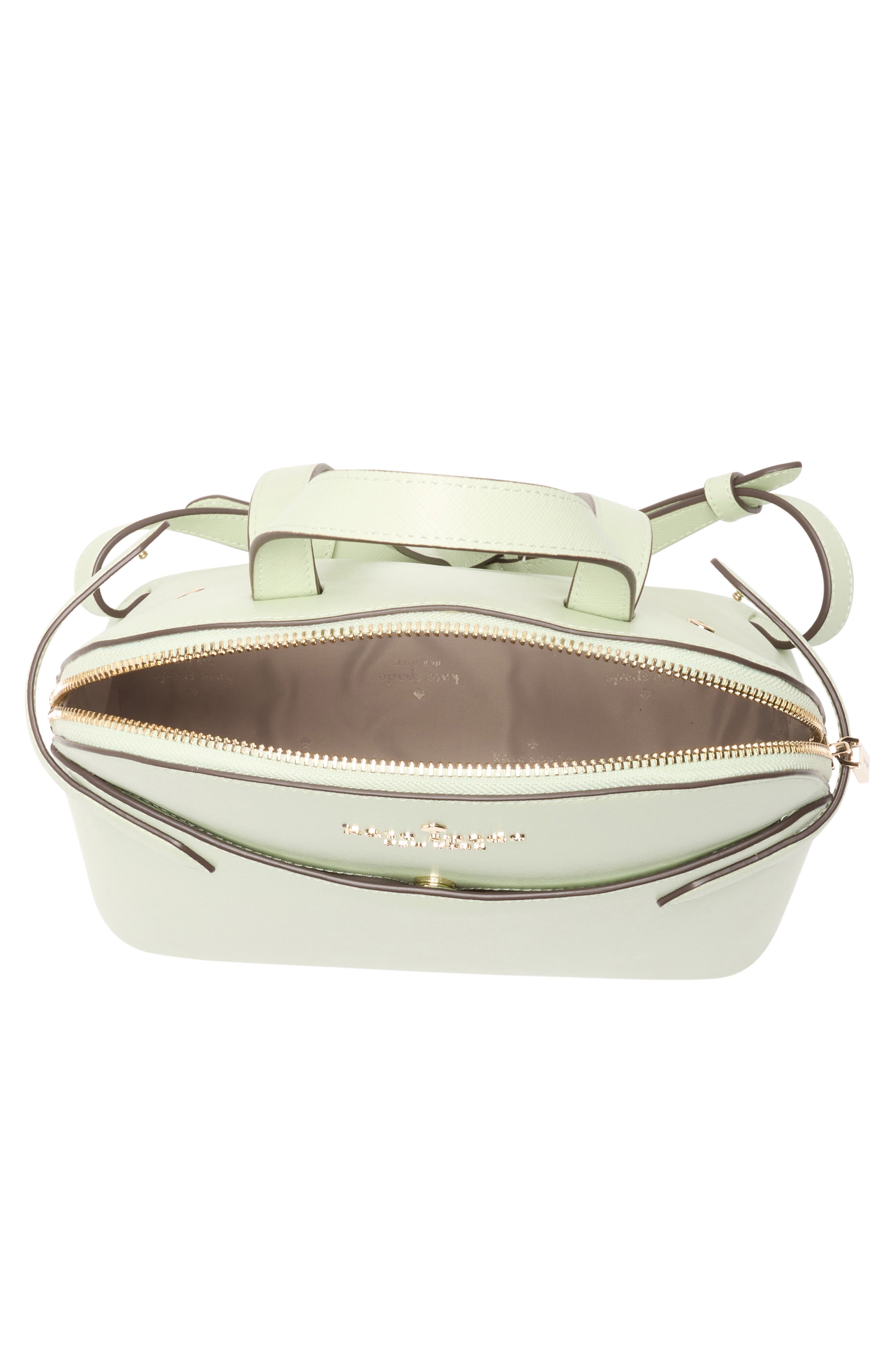 staci saffiano leather dome backpack, Alternate, color, LIGHT OLIVE
