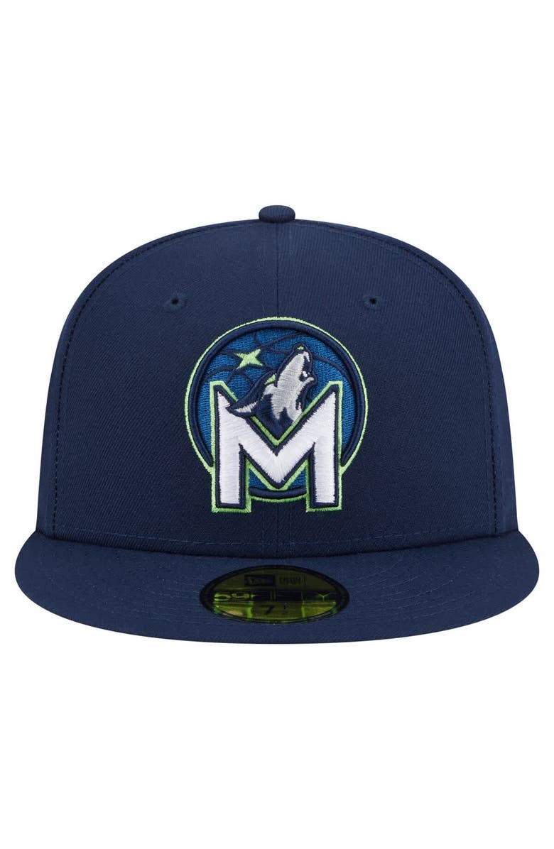 New Era Men's New Era  Navy Minnesota Timberwolves Deceptor 59FIFTY Fitted Hat, Alternate, color, Navy