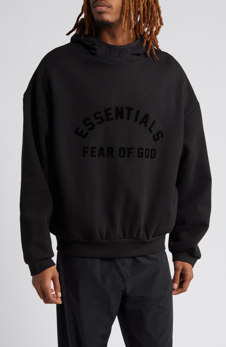 Fear of God Essentials Oversize Fleece Hoodie, Main, color,
