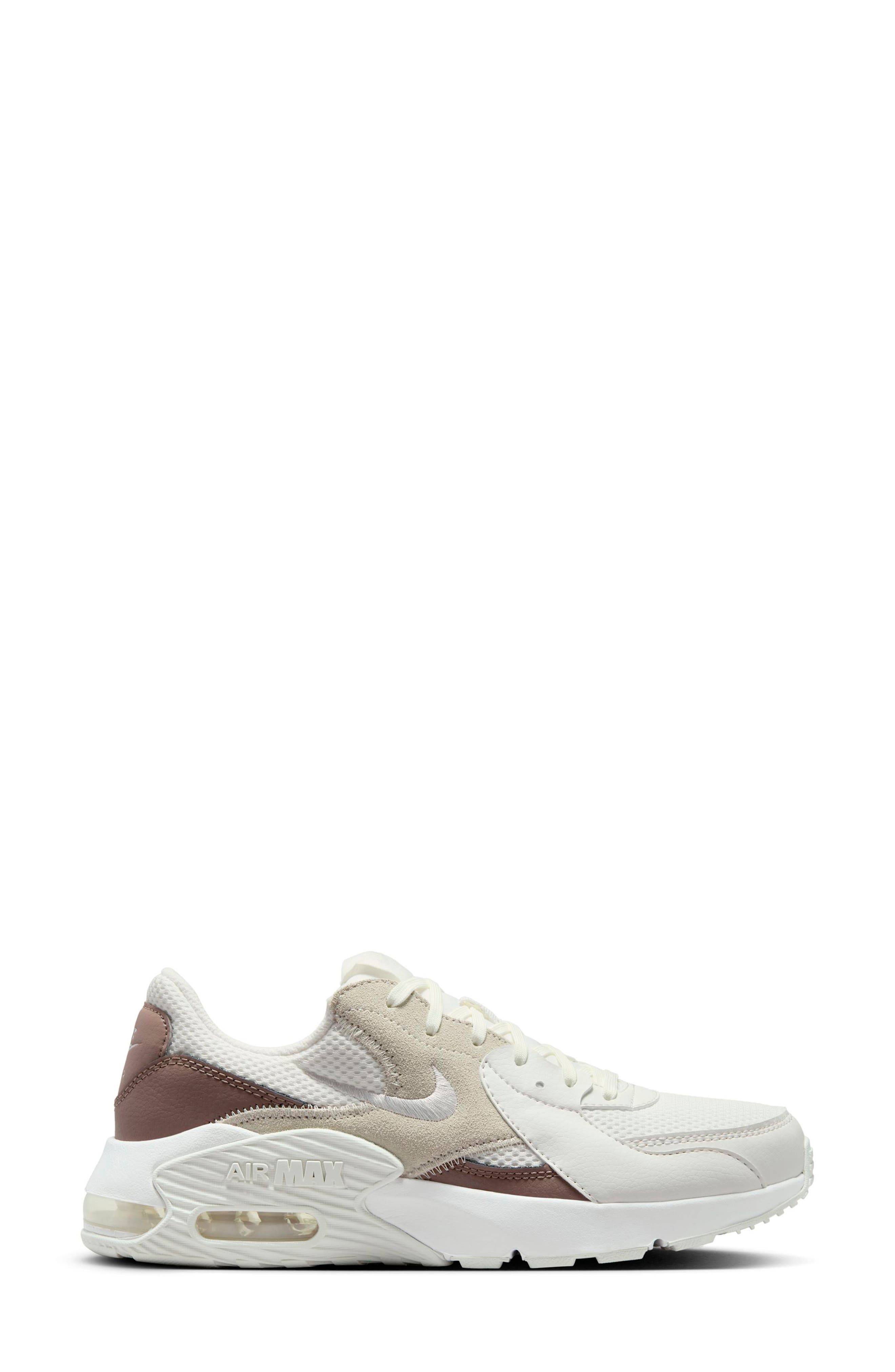 Nike Air Max Excee Sneaker, Alternate, color, White/ Platinum/ Brown