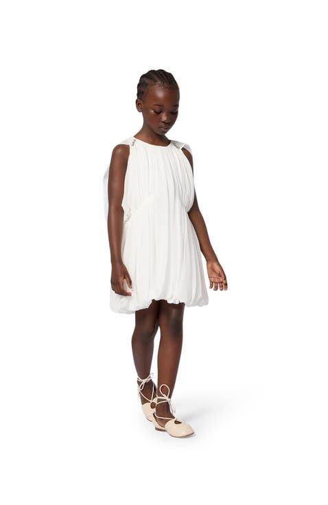 Kids Silk Ceremony Dress In Charmeuse