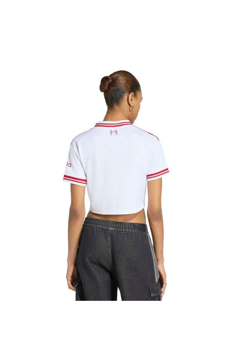 Women's adidas White Liverpool 2026/27 Away Cropped Replica Jersey, Alternate, color, White