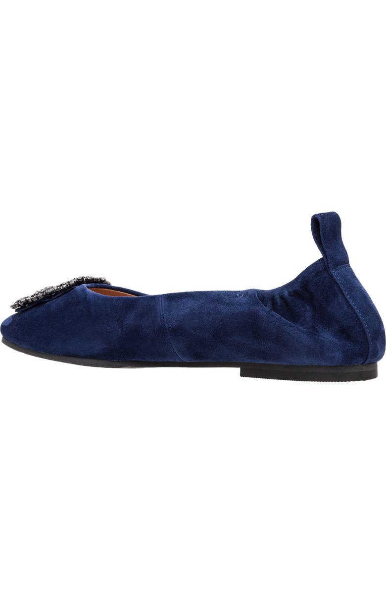 Linea Paolo Minax Embellished Ballet Flat, Alternate, color, Navy