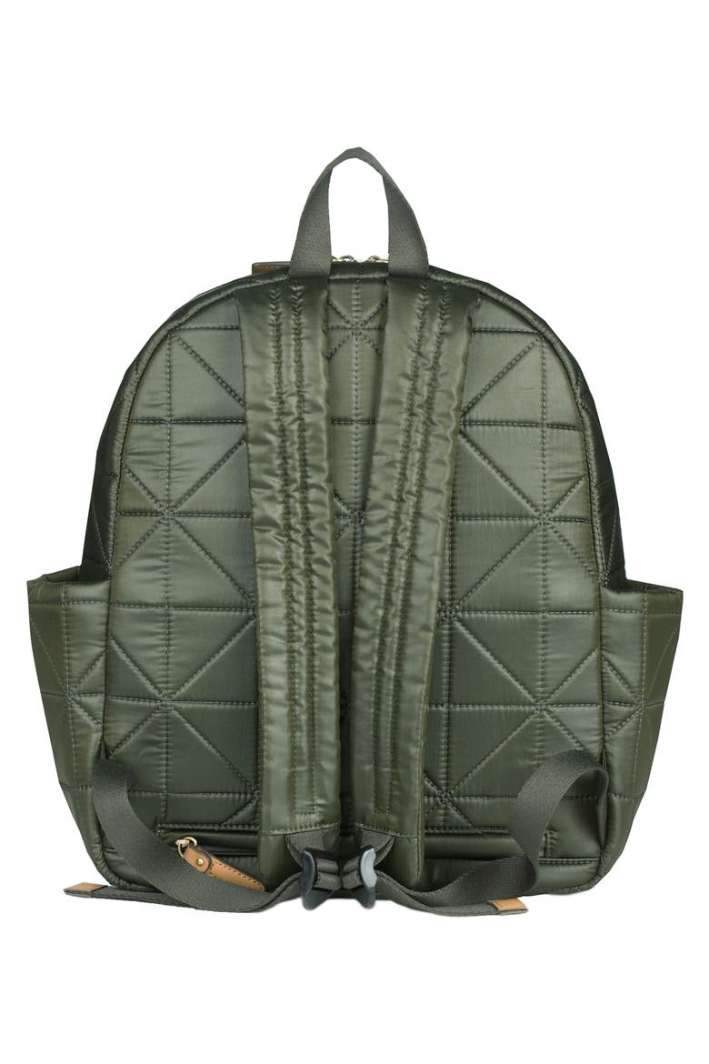 'Companion Backpack' Quilted Nylon Diaper Bag, Alternate, color, OLIVE