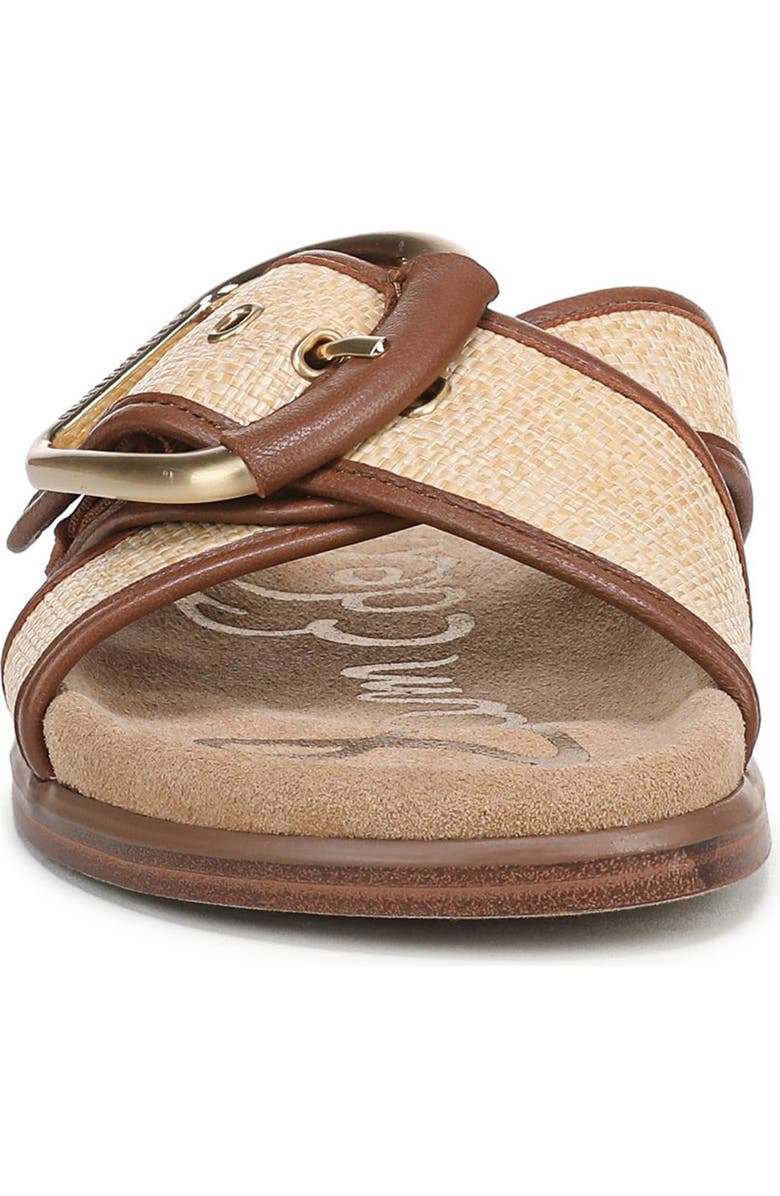 Sam Edelman Darla Slide Sandal, Alternate, color, Bleached Beechwood/ Cognac
