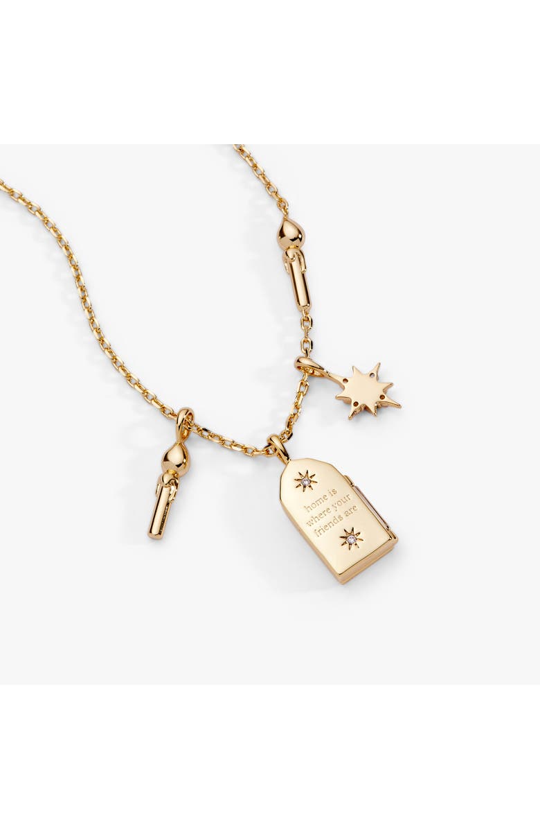 Alex and Ani Harry Potter Hogwarts Great hall Cluster Charm Necklace, Alternate, color, Gold