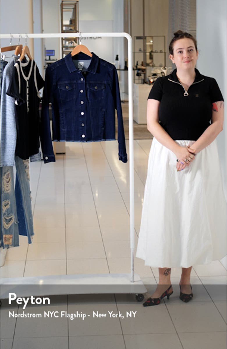 Essential Fray Hem Denim Jacket, sales video thumbnail