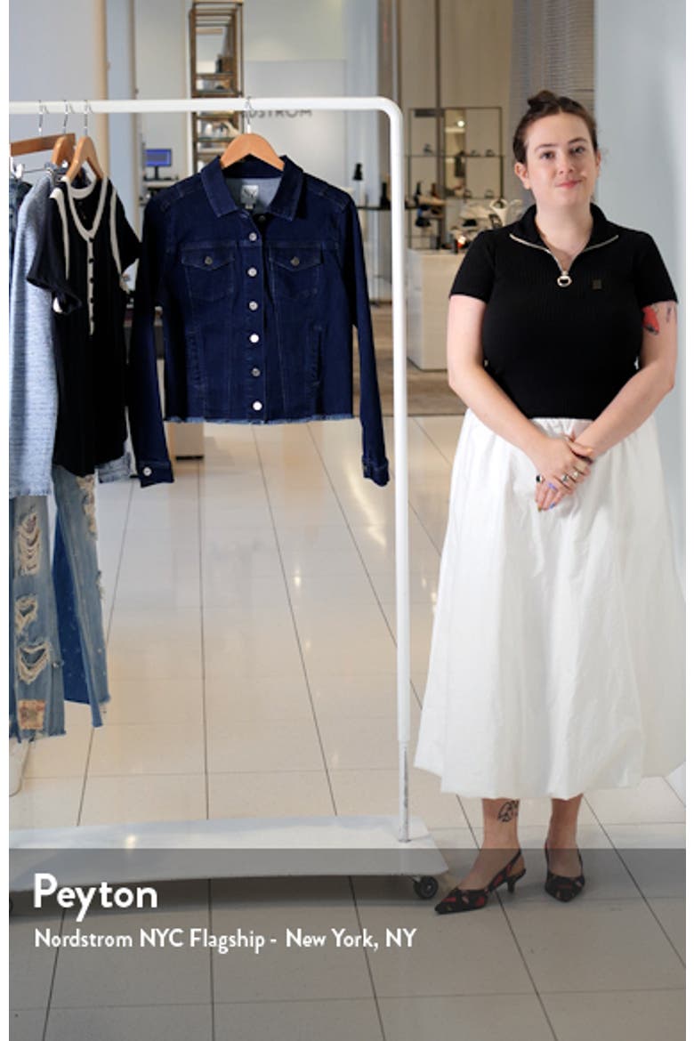 Essential Fray Hem Denim Jacket video