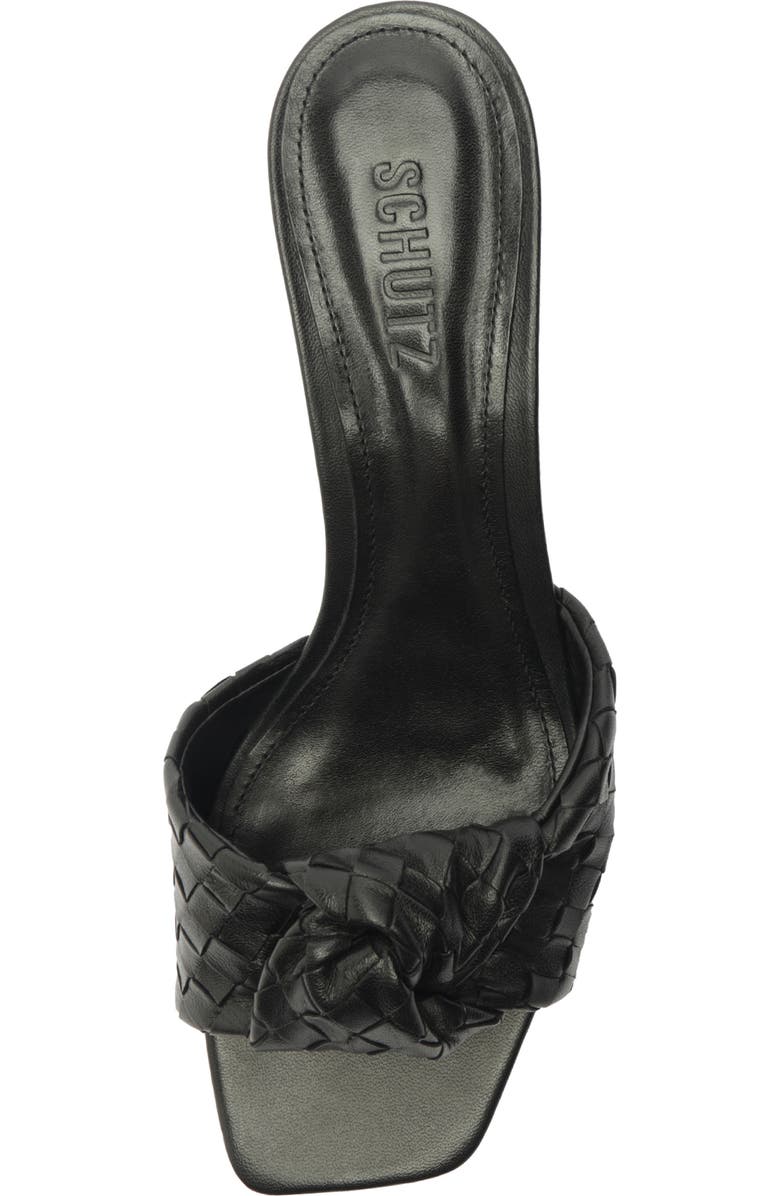 Schutz Kareena Knot Slide Sandal, Alternate, color, Black