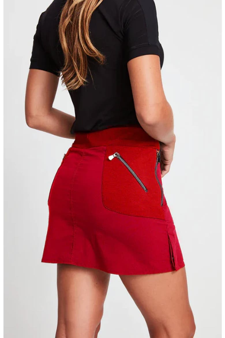 Suzzette Sport Luxe Skort, Alternate, color, Navy