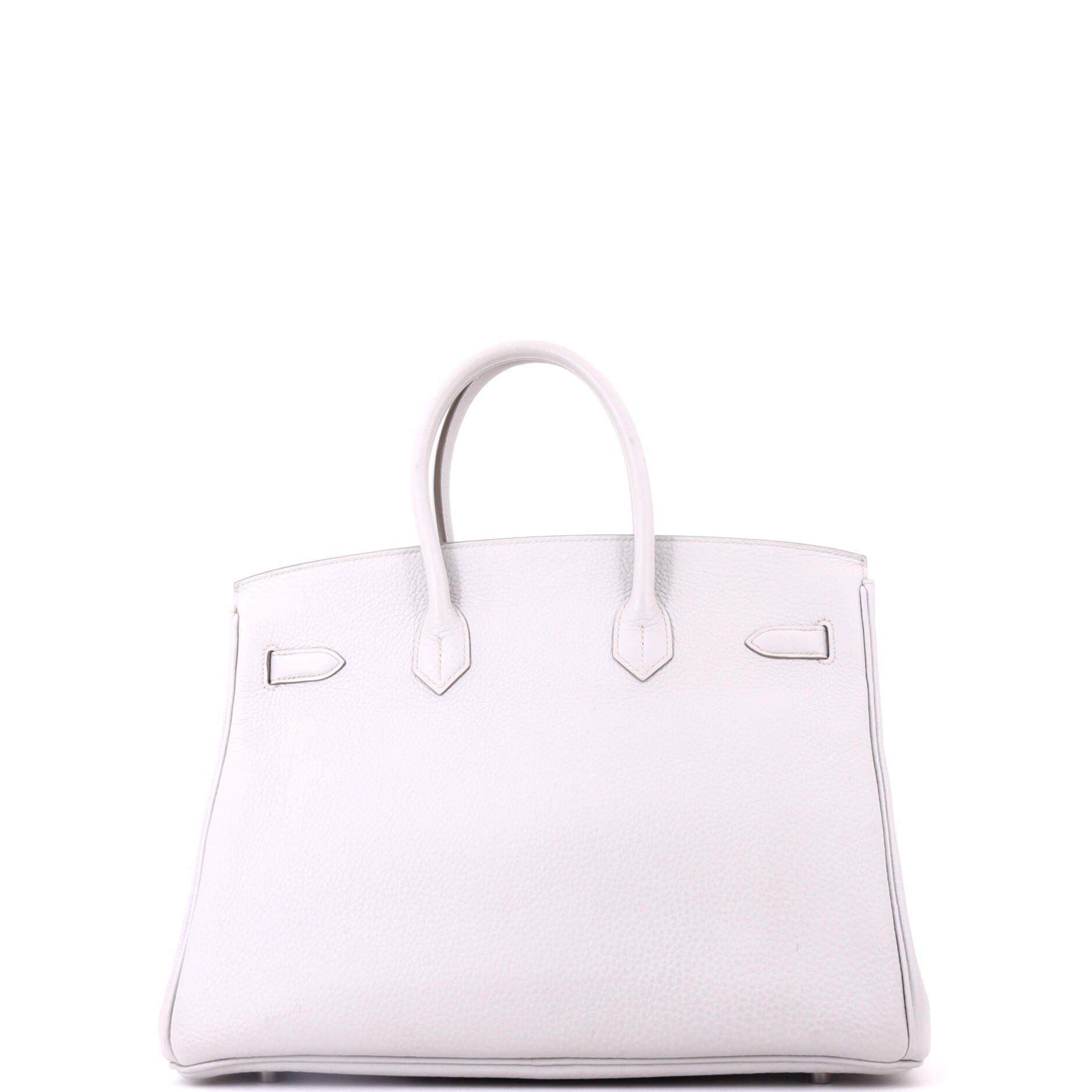 Pre-Owned Hermes Birkin Handbag Grey Clemence with Palladium Hardware 35, Alternate, color, Gris Perle