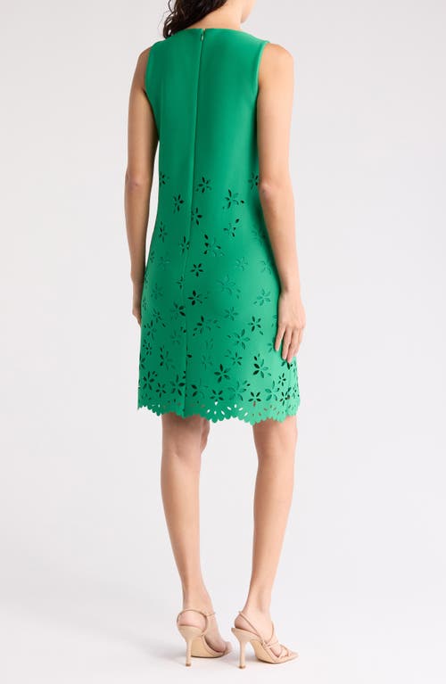 Anne Klein Cutout Sleeveless Shift In Green Clove