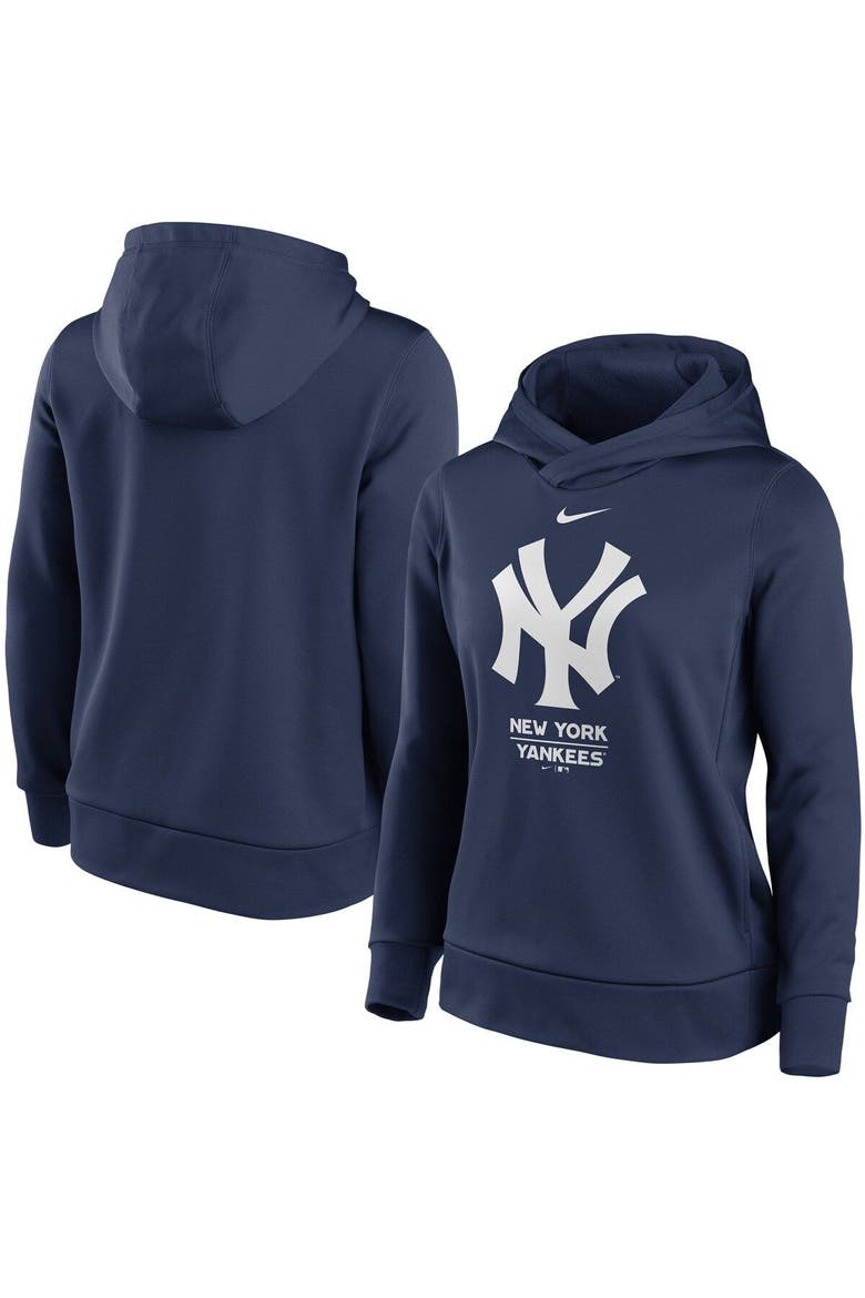 Women's Nike Navy New York Yankees Alternate Logo Performance Pullover Hoodie, Main, color, Navy