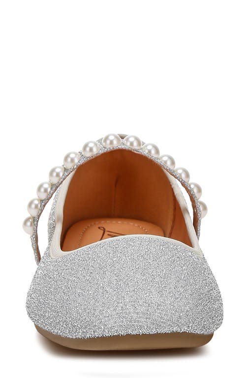 London Rag Corphee Mary Jane Flat In Silver