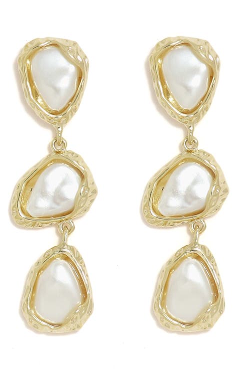 Heights Faux Pearl Drop Earrings