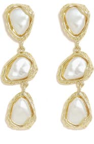 Petit Moments Heights Faux Pearl Drop Earrings