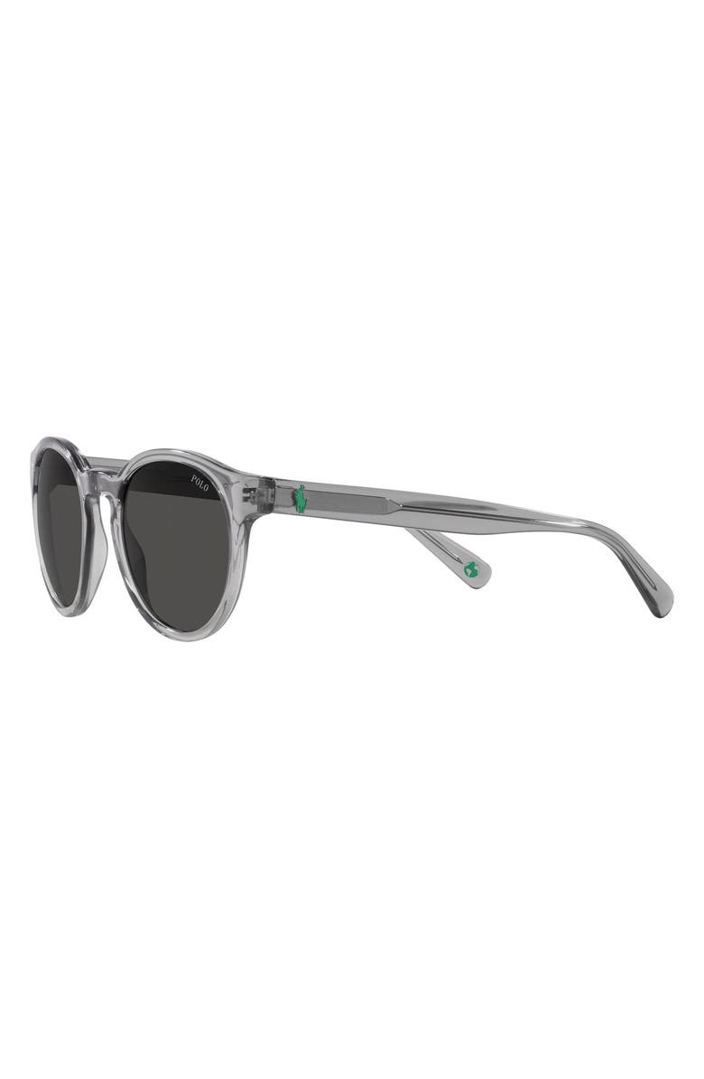 Polo Ralph Lauren 51mm Round Sunglasses, Alternate, color, Dark Grey