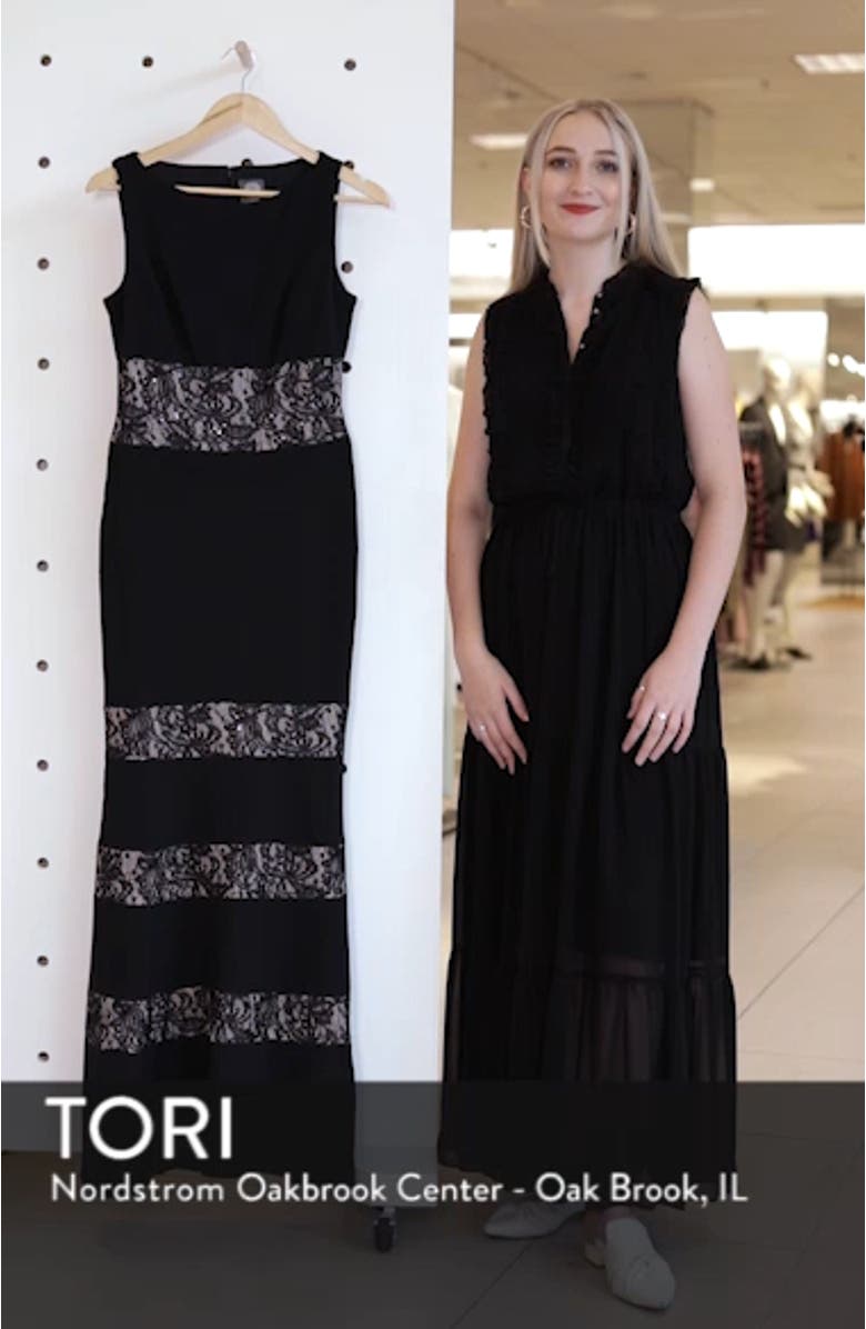 Lace Panel Trumpet Gown, sales video thumbnail