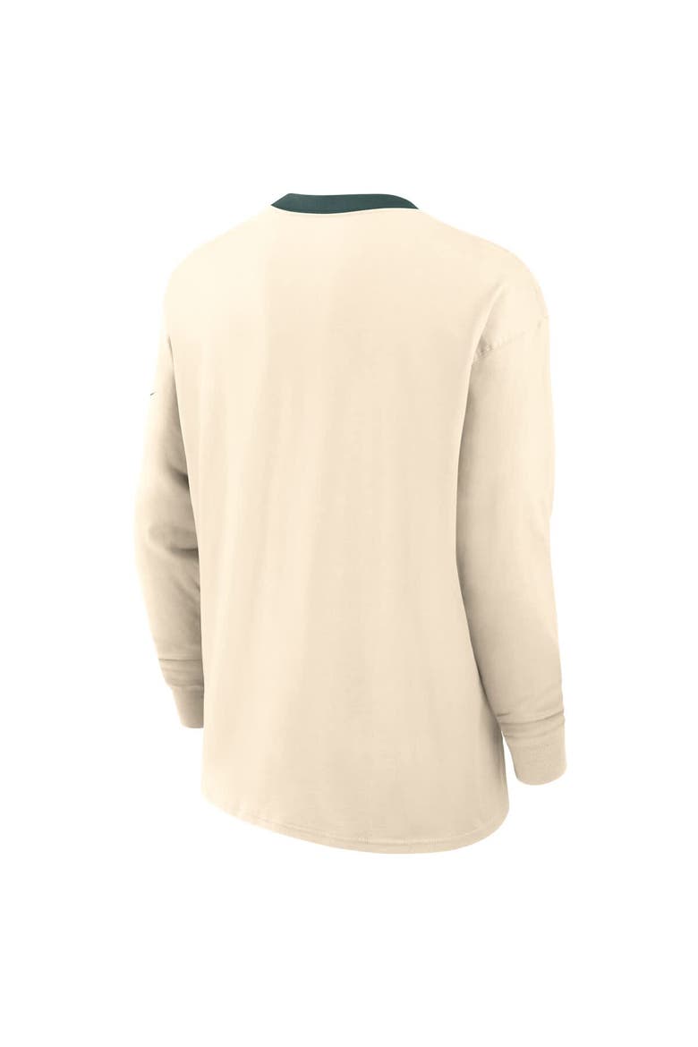 Men's Nike Natural Michigan State Spartans Athletic Prep Max90 Pocket Logo Long Sleeve T-Shirt, Alternate, color, Natural