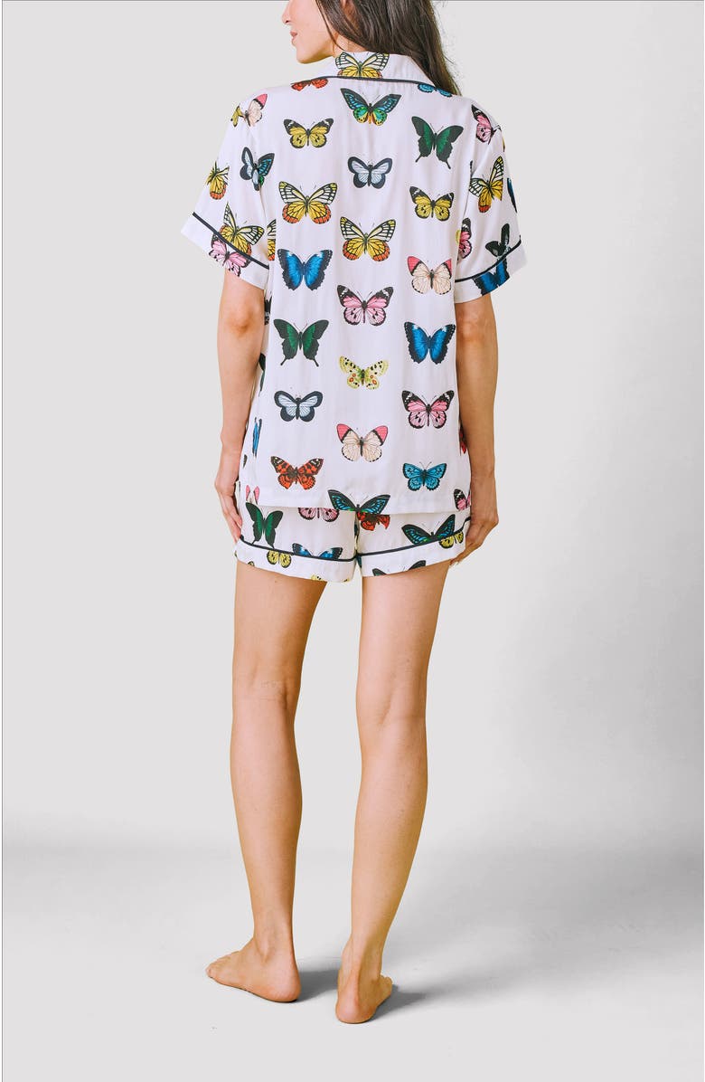 Katie Kime Mariposa Shorts Set, Alternate, color, White