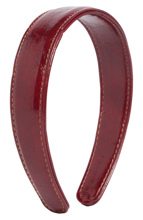 Faux Leather Headband