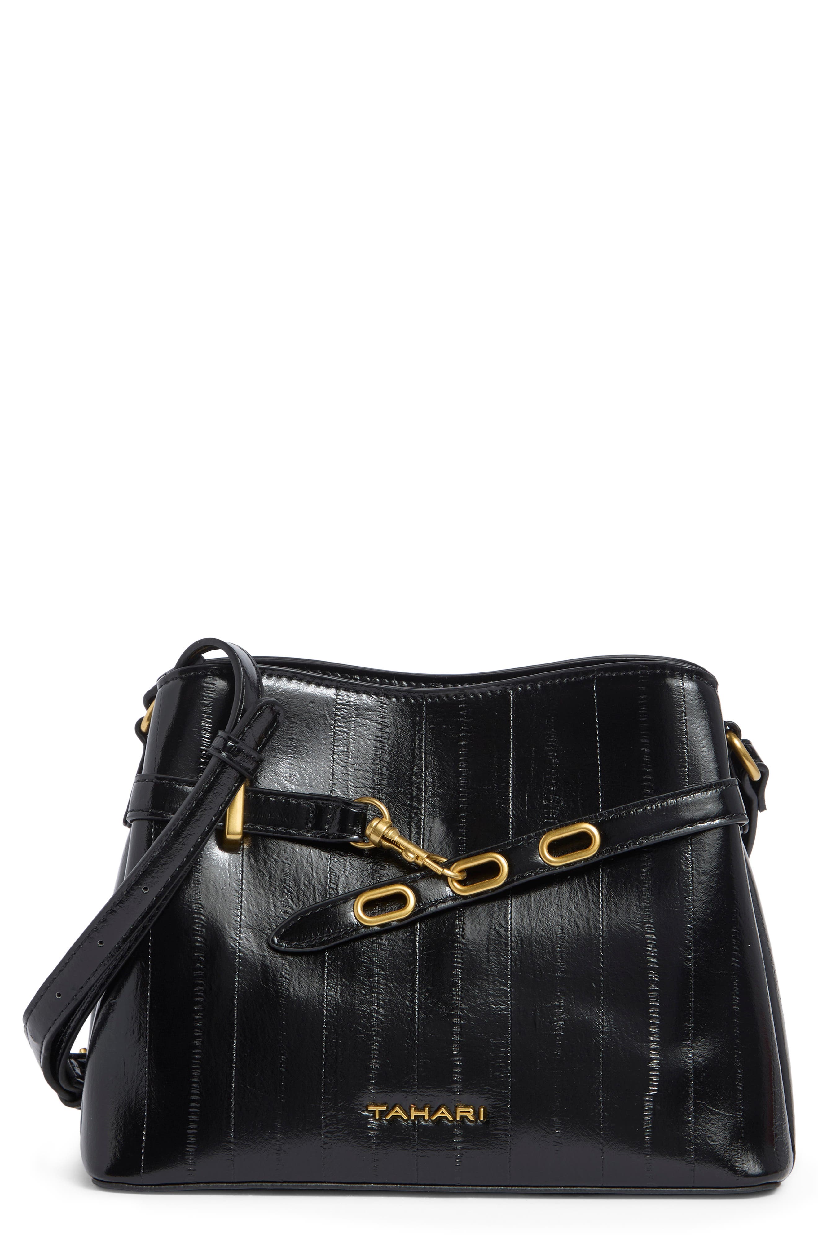 Holden Faux Eel Crossbody Bag