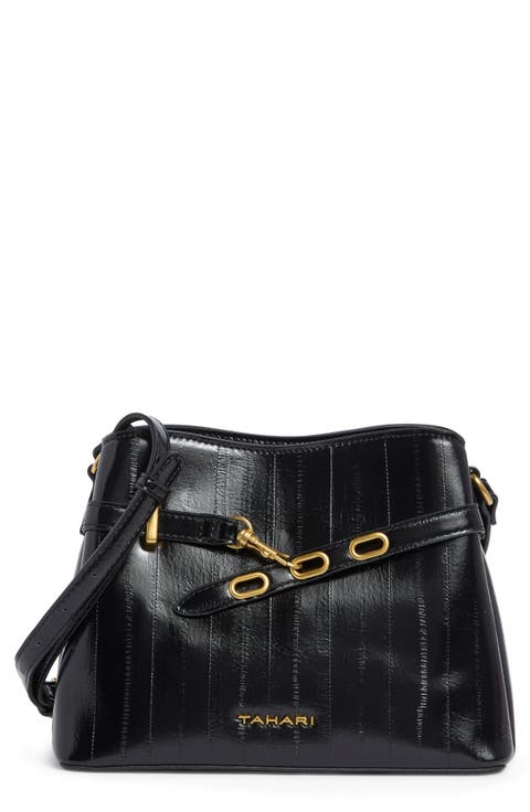 Holden Faux Eel Crossbody Bag