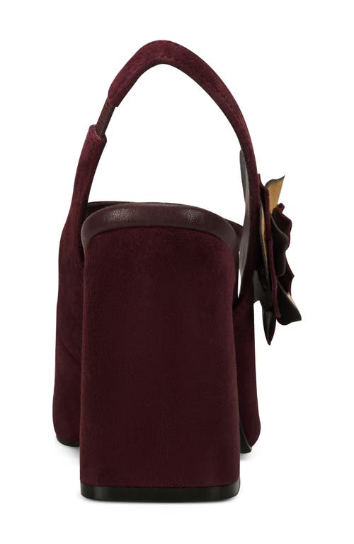 Karl Lagerfeld Pierra Slingback Pump In Burgundy