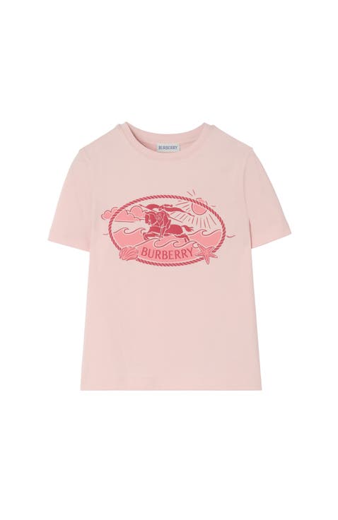 Knight Stamp Cotton T-shirt