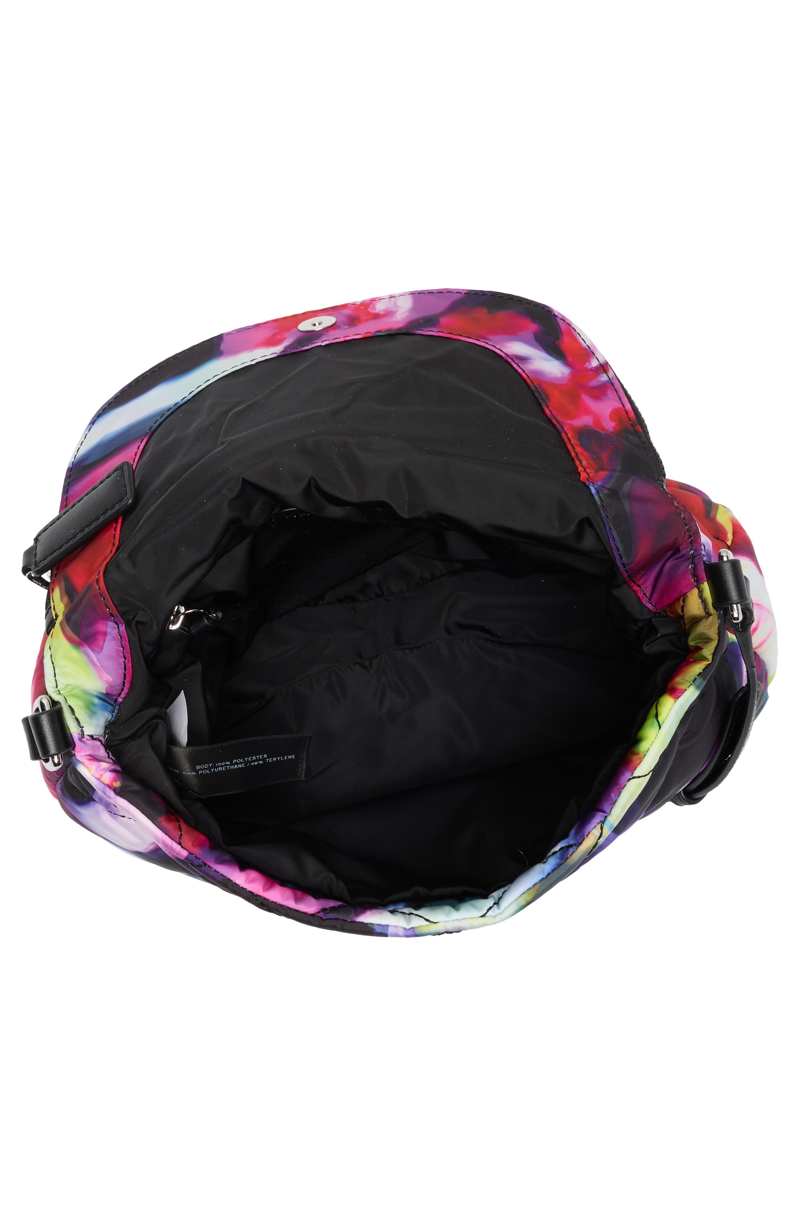 The Quilted Messenger Bag Crossbody, Alternate, color, BLACK MULTI
