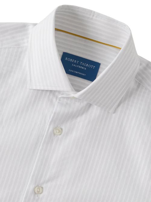 Robert Talbott Reynolds Dobby Stripe Contemporary Fit Shirt