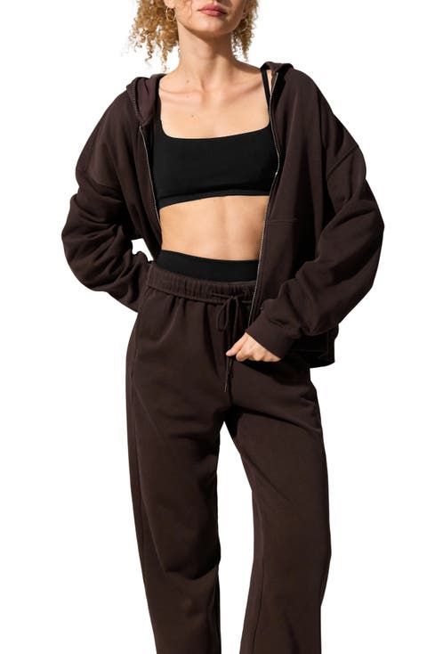 SILKERRY Oversized Seamflow Verge Full-Length Front Zip Hoodie