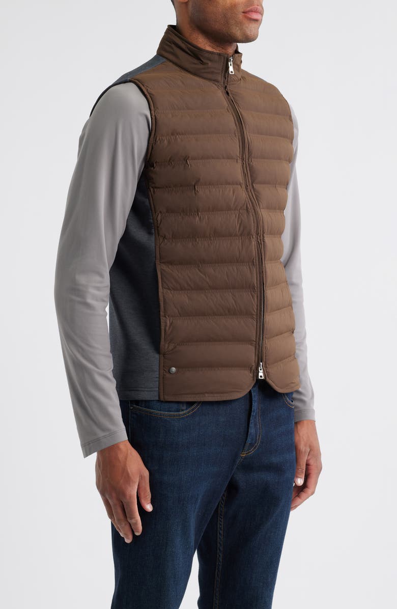 Peter Millar Crown Crafted Winsome Water Resistant Hybrid Vest, Alternate, color, Antique Walnut