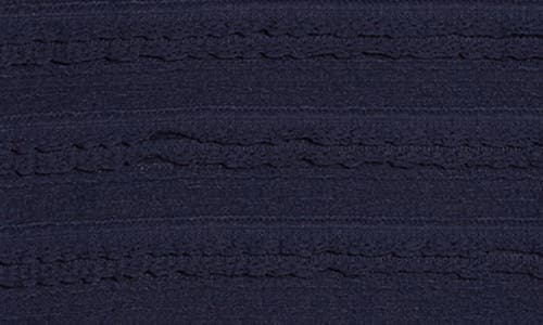 Melrose And Market Lace Mock Neck Top In Blue
