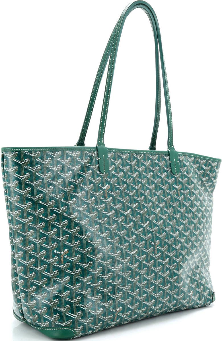 Pre-Owned Goyard Artois Tote Coated Canvas MM, Alternate, color, Green