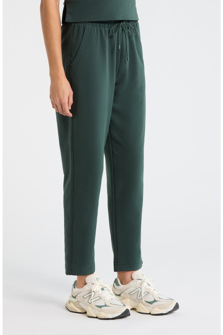 Tempo Terry Ankle Pants, Alternate, color, GREEN TIMBER