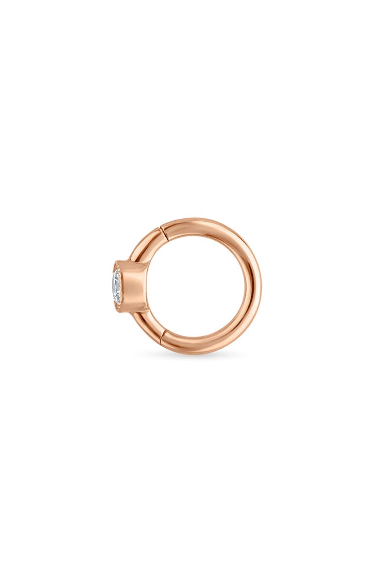 Scalloped Diamond Clicker Earring, Alternate, color, YELLOW GOLD