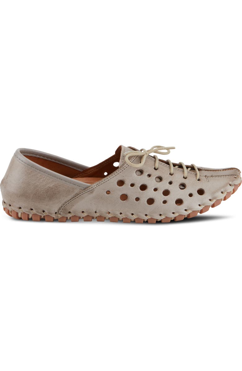 Spring Step Moonwalk Perforated Leather Shoe, Alternate, color, Grey