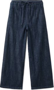 MANGO Wide Leg Denim Pants