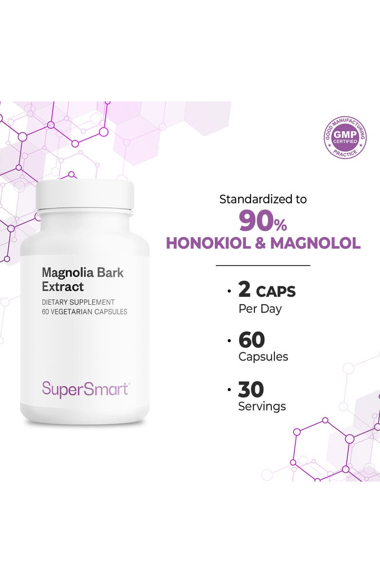 SuperSmart Magnolia Bark Extract  300mg, Alternate, color, NO COLOR
