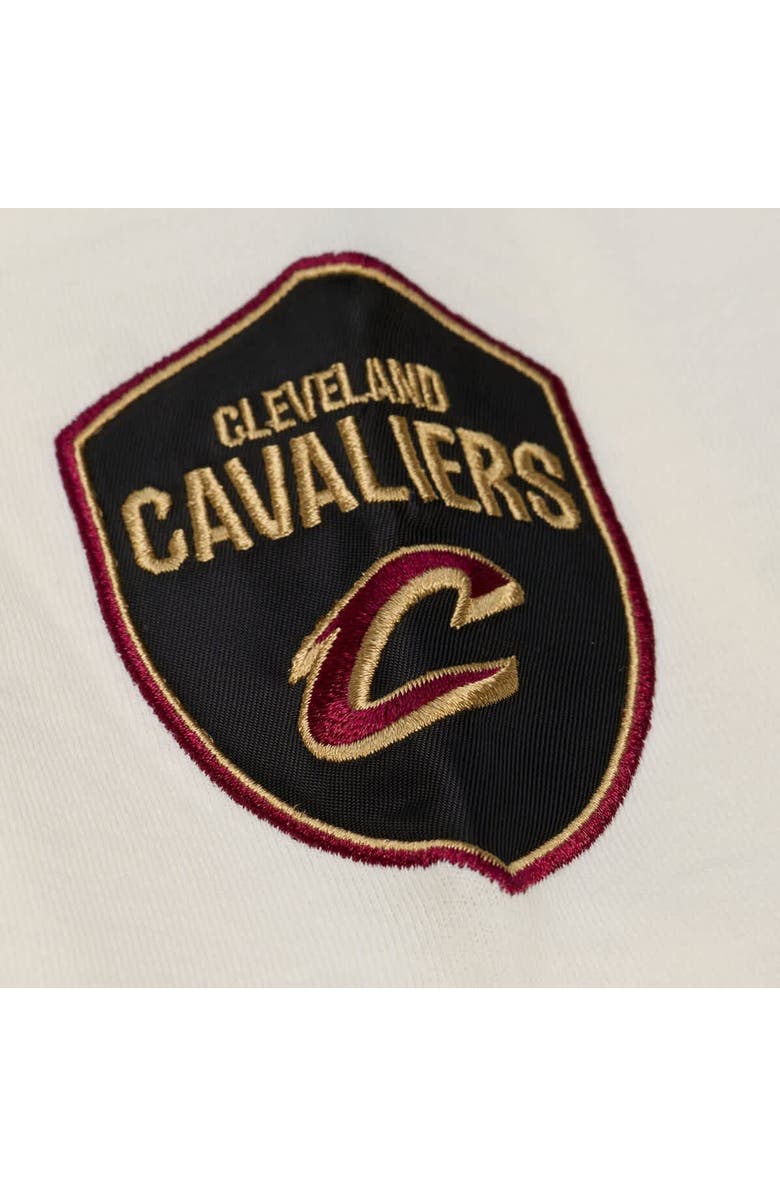 Mitchell & Ness Men's Mitchell & Ness Cream Cleveland Cavaliers Hardwood Classics Chainstitch Premium T-Shirt, Alternate, color, Cream