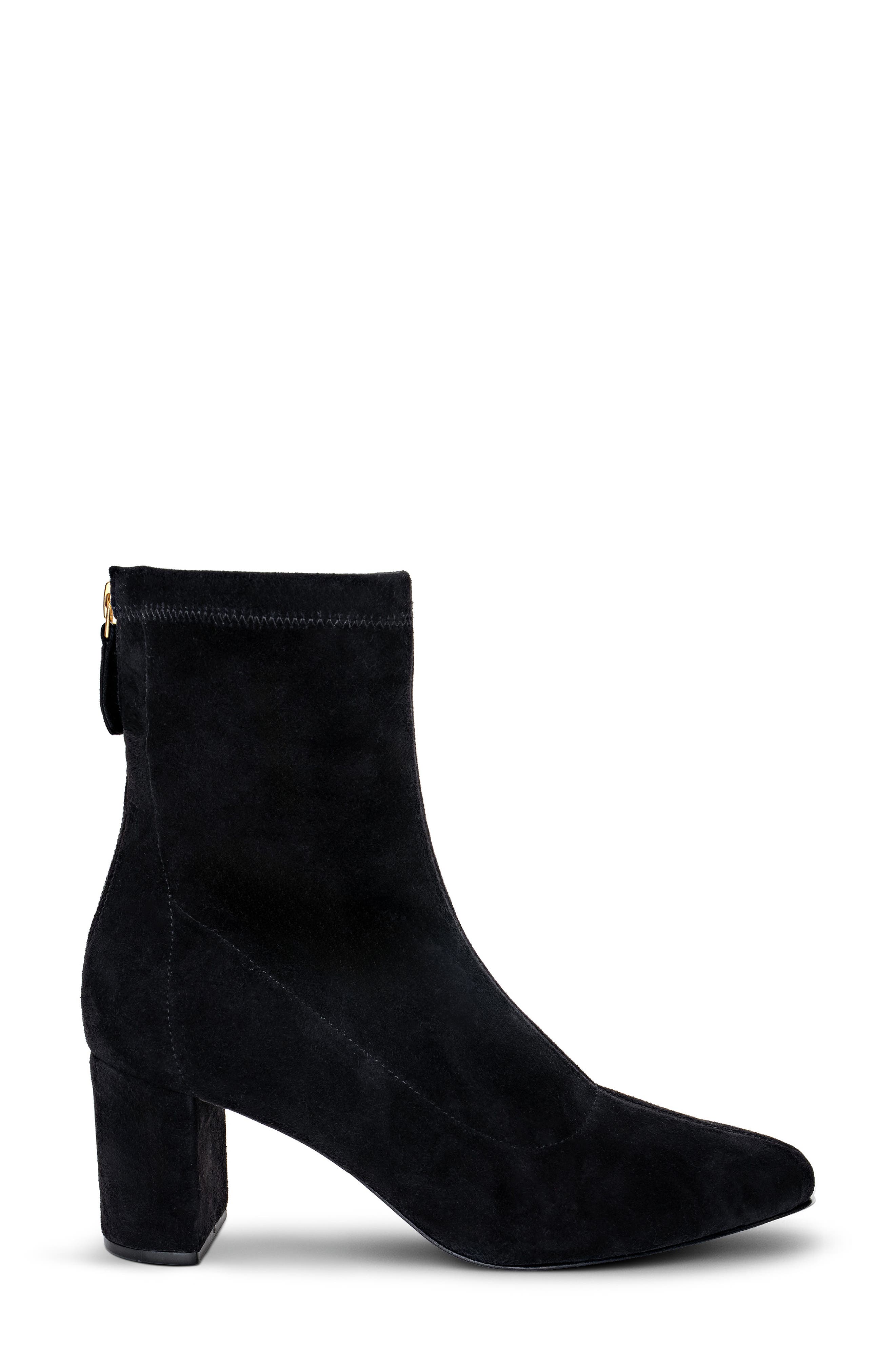 L'AGENCE Salome Bootie, Alternate, color, Black Suede