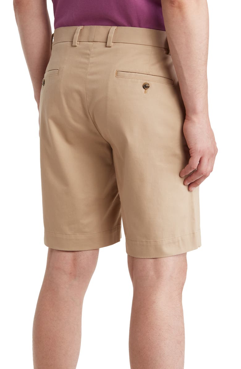 Brooks Brothers Flat Front Advantage Chino Shorts, Alternate, color, British Khaki