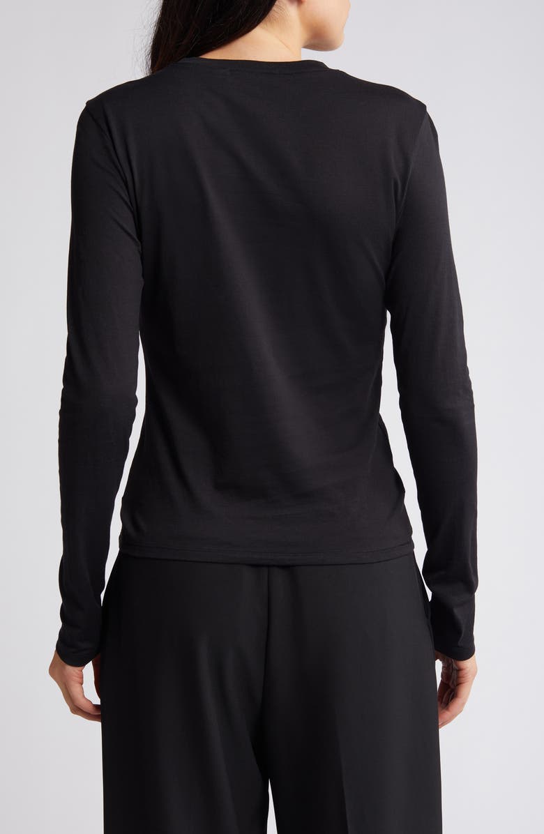 Theory Tiny Organic Pima Cotton Long Sleeve T-Shirt, Alternate, color, 