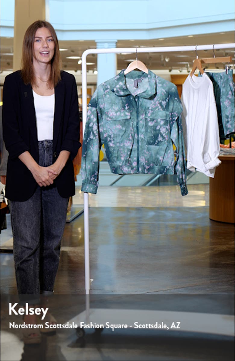 Sweaty Betty Anytime Floral Crop Track Jacket | Nordstrom