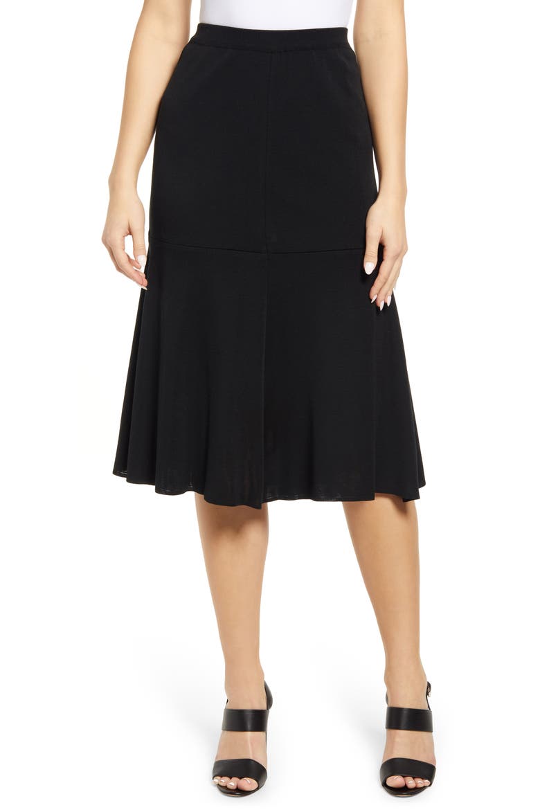 Flared Skirt, Main, color, BLACK