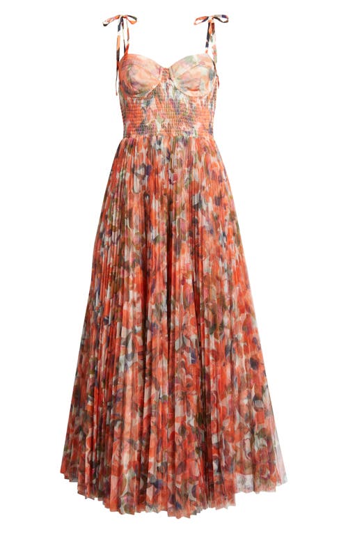HUTCH HUTCH SMOCKED TULLE GOWN