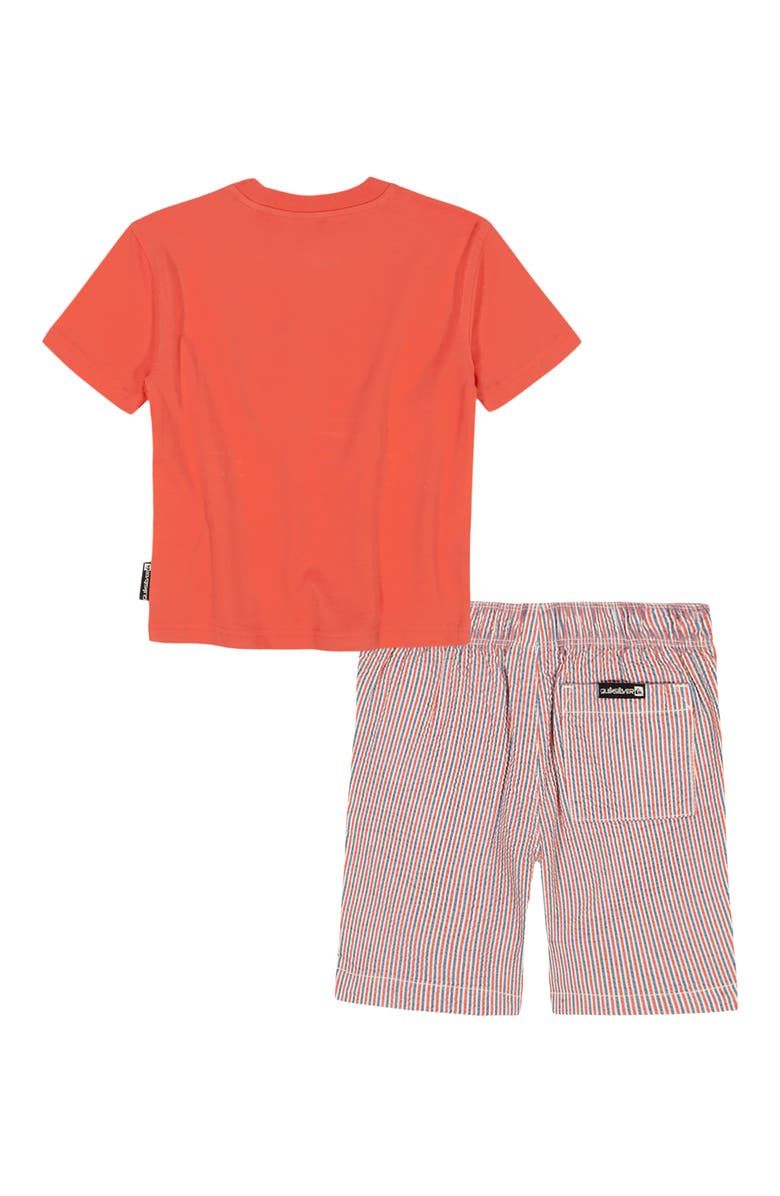 Quiksilver Kids' Graphic T-Shirt & Drawstring Shorts Set, Alternate, color, Red